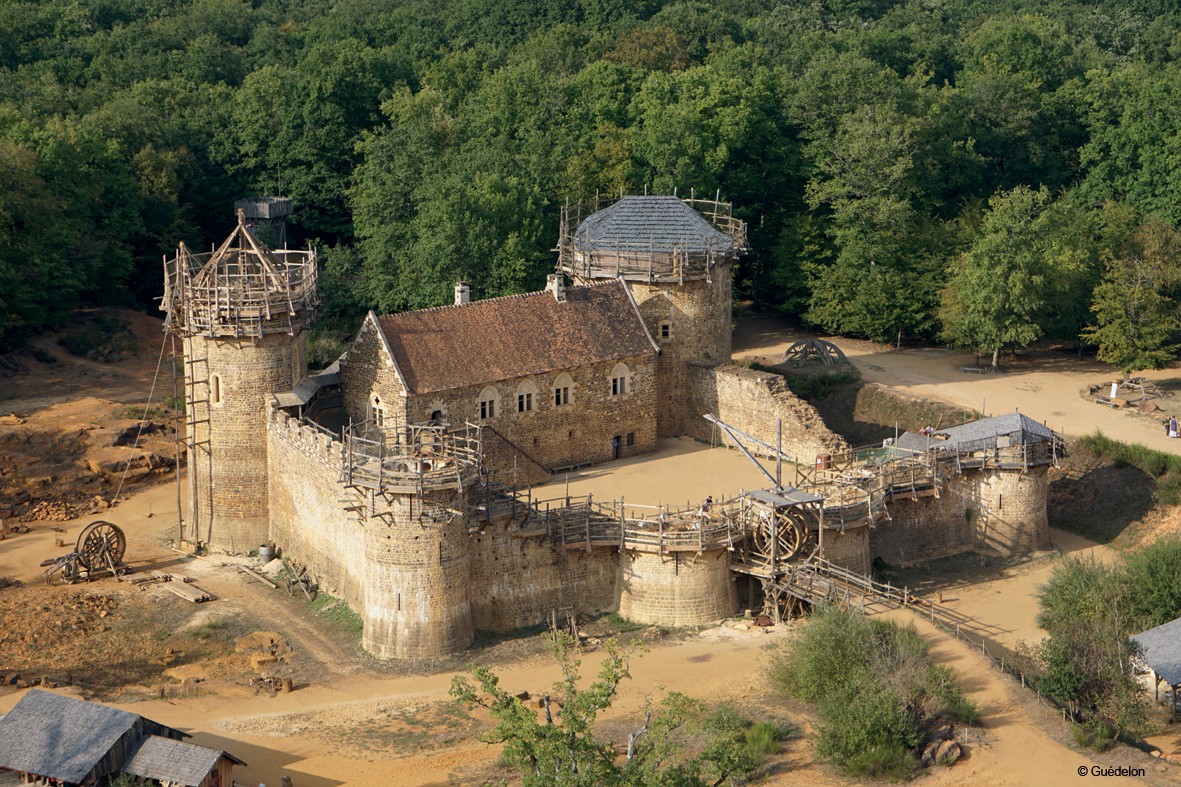 Château de Guedelon en construction