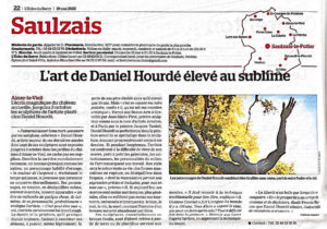 article sur le château d’Ainay-le-Vieil dans l'écho du berry, le 19 mai 2022, L'art de Daniel Hourdé élevé au sublime