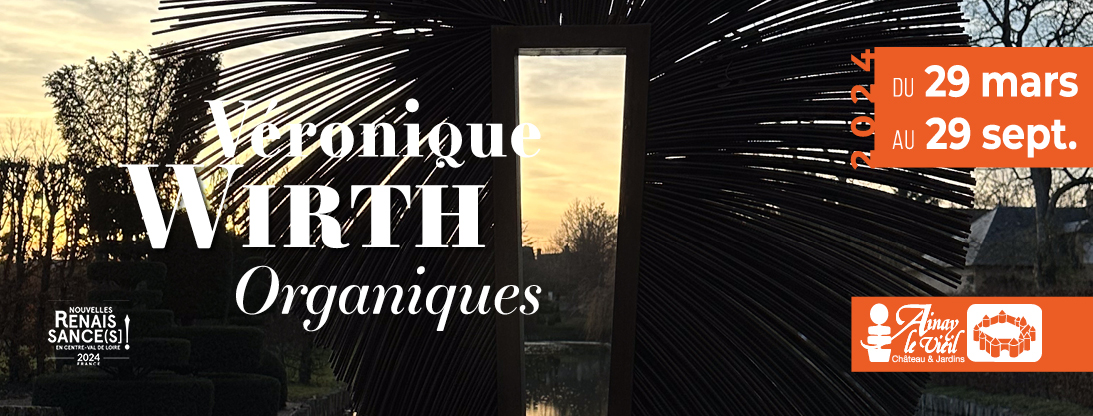 Château d'Ainay-le-Vieil, exposition 2024 "Organiques", sculptures en métal de Véronique Wirth
