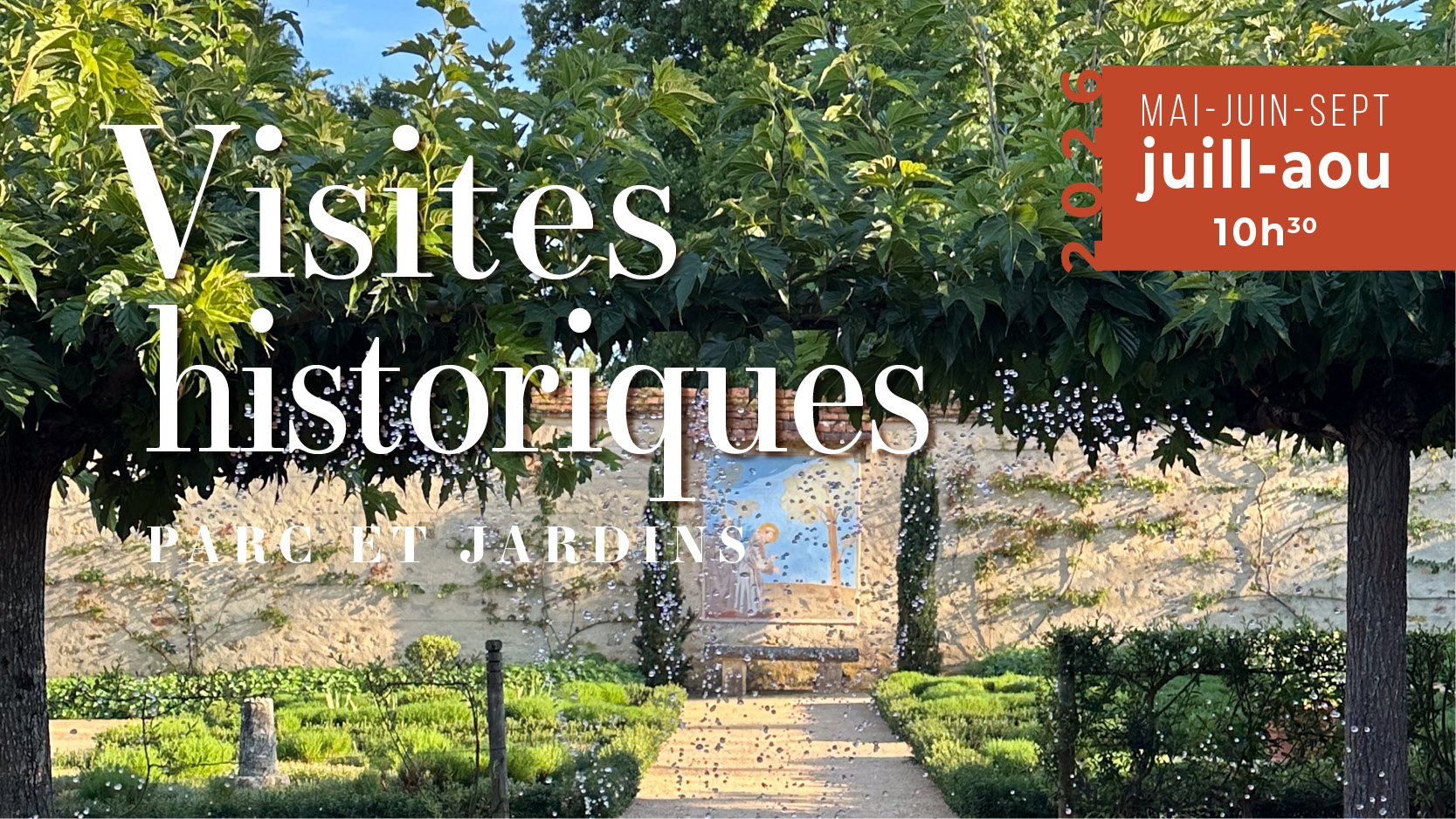 Visites guidées historiques du parc et des jardins du Château d'Ainay-le-Vieil