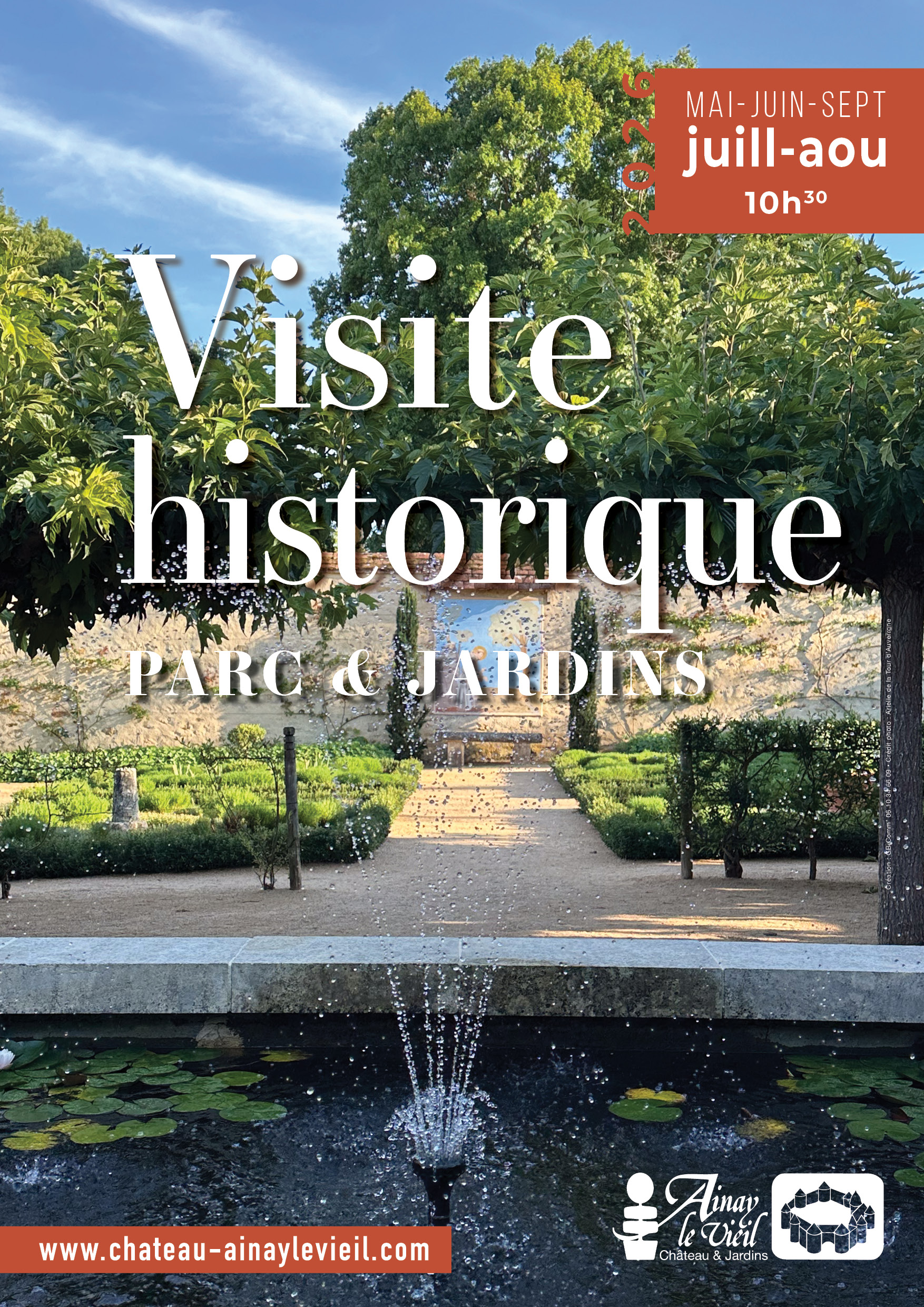 Visites guidées historiques du parc et des jardins du Château d'Ainay-le-Vieil